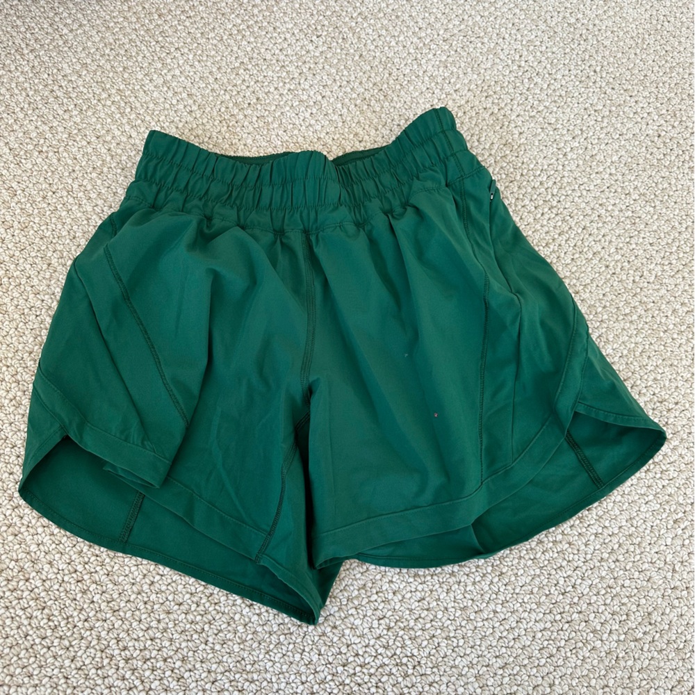 Lululemon 5” tracker shorts green